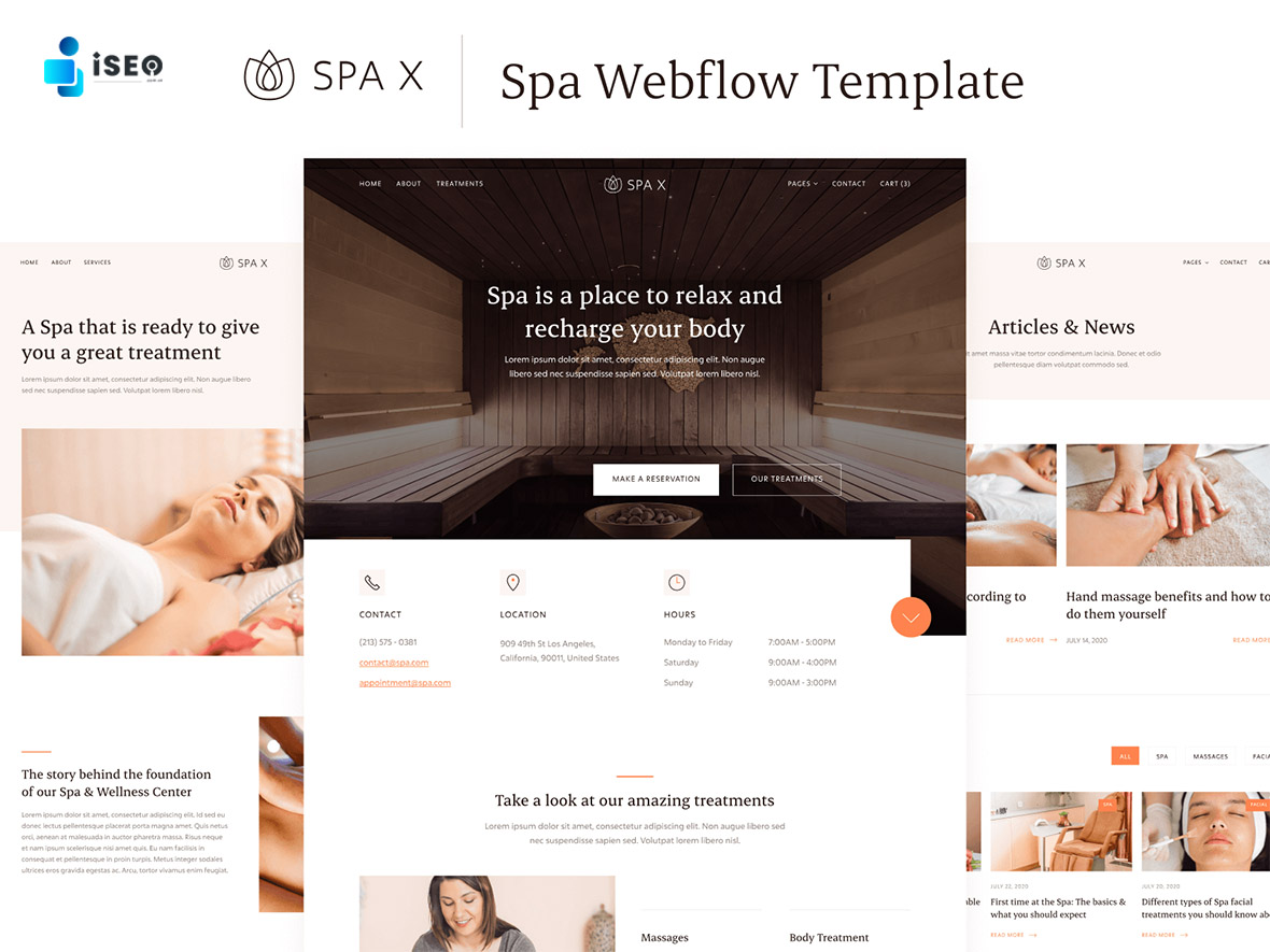 Module thiết kế website spa làm đẹp thẩm mỹ