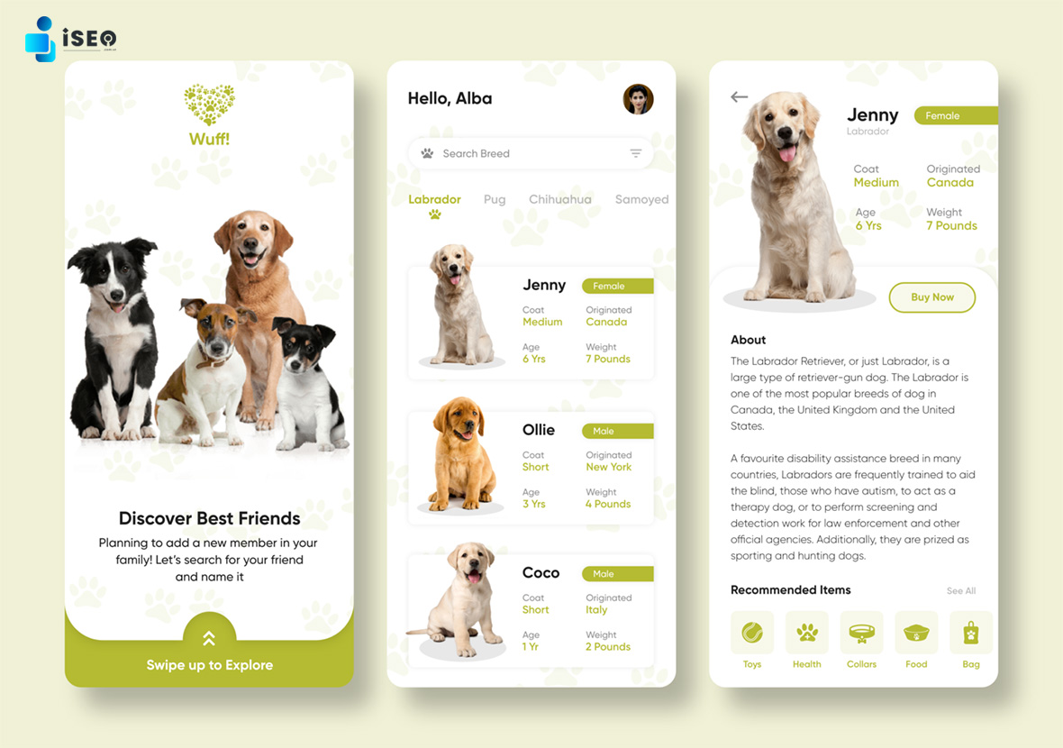 Thiết kế website bán thú cưng tại Công ty ISEO