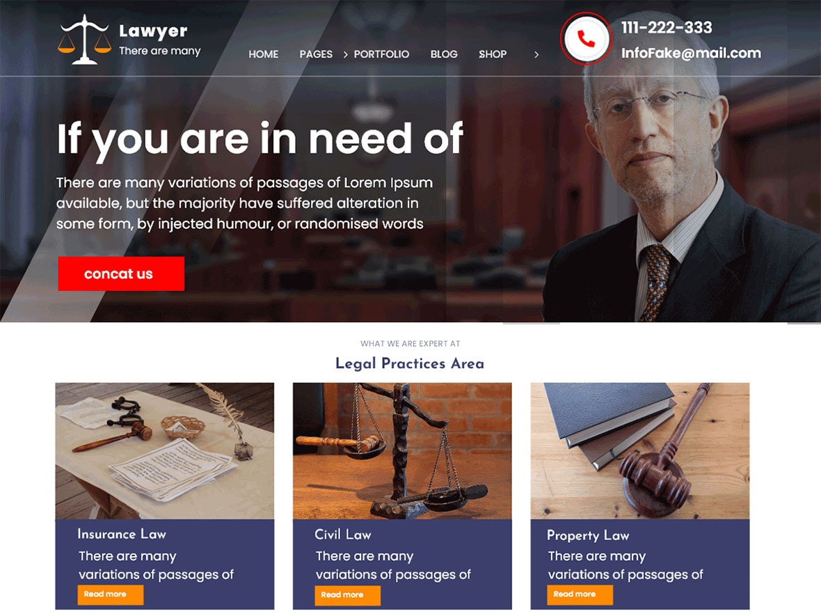 Báo giá thiết kế website công ty Luật